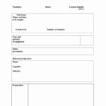 Pe Lesson Plan Template Blank Beautiful 12 Best Of Physical Ed