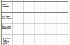 Pre K Lesson Plan Template Free Of Blank Preschool Weekly Lesson Plan