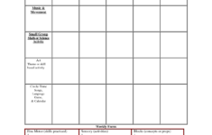Preschool Lesson Plan DOC Preschool Lesson Plan Template Lesson