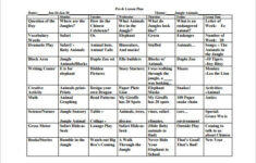 Preschool Lesson Plan Template 11 Free PDF Word Format Download