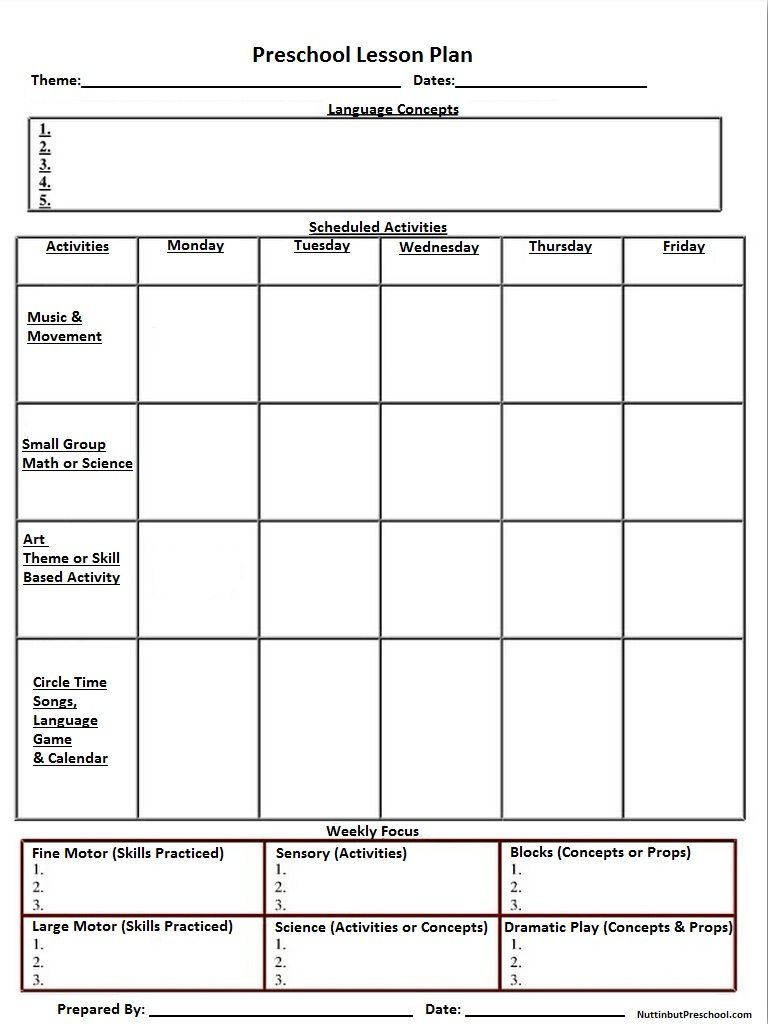 Early Childhood Free Printable Preschool Lesson Plans Printable Early Childhood Free Printable Preschool Lesson Plans Printable