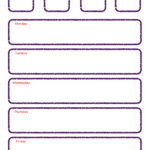 Preschool Weekly Lesson Plan Templates At Allbusinesstemplates