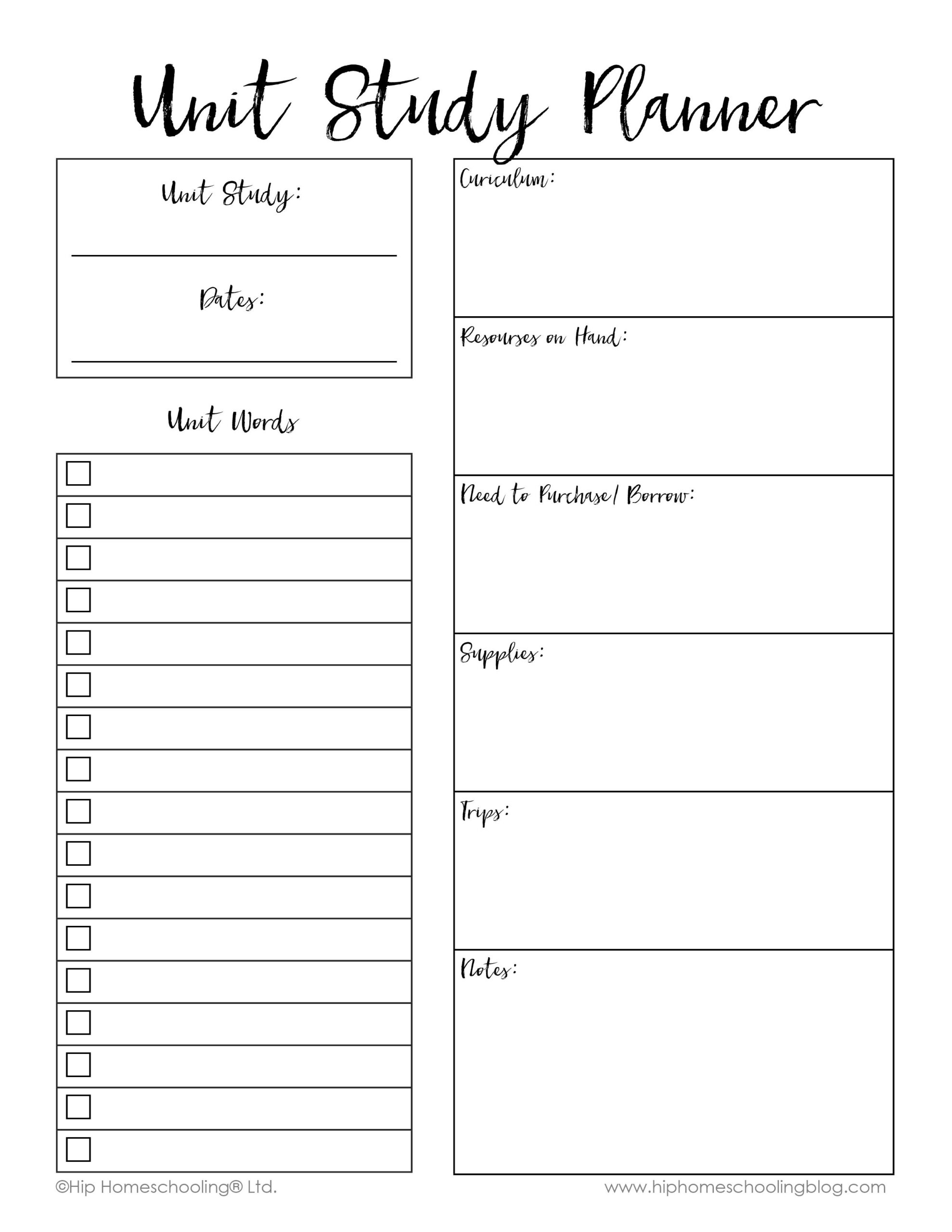 Simple Homeschool Planner Homework Planner Homeschool Lesson Planner 