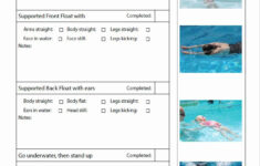 Swim Lesson Plan Template Beautiful Level 1 Swimming Lesson Plans