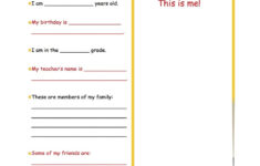 Teachers Pay Teachers Product All About Me Back To School Printables