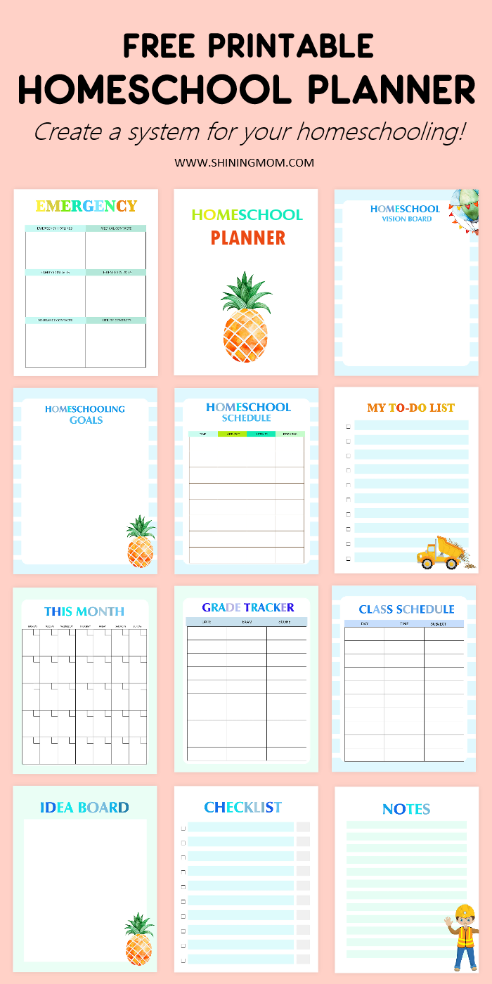 The Best Printable Homeschool Planner For Free Download Homeschool 