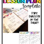 This Is A Lesson Plan Template That Is Editable With PowerPoint The