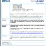 TKT Blog Lesson Plan Example From The British Council