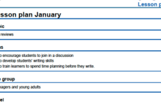 TKT Blog Lesson Plan Example From The British Council