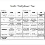 Toddler Lesson Plan Template 19 Free PDF Word Format Download