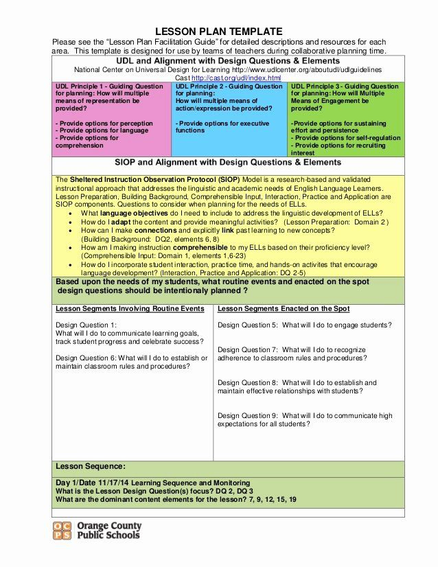 Udl Lesson Plan Template Beautiful Opinion Writing Lesson Plan 