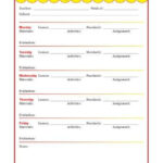 Weekly Detailed Lesson Plan Template Elementary Weekly Lesson Plan