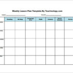 Weekly Lesson Plan Template 10 Free Word Excel PDF Format Download