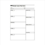 Weekly Lesson Plan Template 10 Free Word Excel PDF Format Download