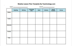 Weekly Lesson Plan Template 10 Free Word Excel PDF Format Download