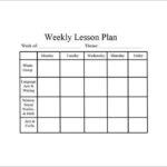Weekly Lesson Plan Template 11 Free PDF Word Format Download
