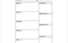Weekly Lesson Plan Template 11 Free PDF Word Format Download