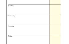 Weekly Lesson Plan Template With Standards Elementary Teacher