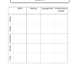 Weekly Lesson Plans Template Weekly Lesson Plan Template Daily