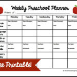 Weekly Preschool Lesson Plan Template Lessons Worksheets And Activities